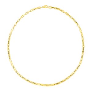 14k Yellow Gold Paperclip Chain Necklace